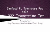 Sanford FL Townhouse For Sale - 1322 Travertine Ter