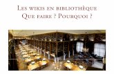 Wikipedia - IUT Bordeaux 12/2011 - 4. wiki et bibliothèque