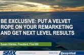 Be Exclusive: Put a Velvet Rope on Your Remarketing and Get Next Level Results By Susan Waldes