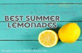 Best Summer Lemonades