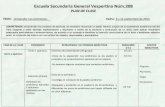 Planes de clase de 8vo semestre de español de secundaria general vespertina no.208