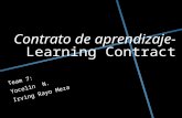 Contrato de aprendizaje - Learning Contract
