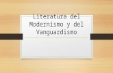 Literatura del modernismo y del vanguardismo