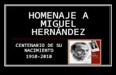 Homenaje a Miguel Hernández