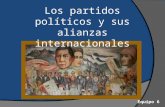 Los partidos políticos y sus alianzas internacionales