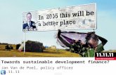 Presentation Jan Van De Poel: "Towards a sustainable finance"