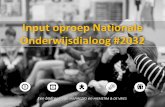 Input oproep Nationale Onderwijsdialoog 2032
