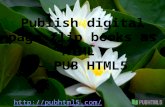Publish digital page flip books as HTML - PUB HTML5