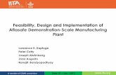 Feasibility, Design and Implementation of Aflasafe Demonstration-Scale Manufacturing Plant