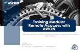 eWon Remote Access Training Module