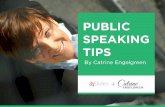 Public Speaking Tips by Catrine Engelgreen #SuggestaSpeaker