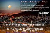 South Africa holiday packages from india, delhi, South Africa honeymoon packages, South Africa travel packages, South Africa tour packages for family, South Africa vacation packages