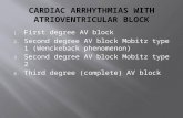 Cardiac arrhythmias with atrioventricular block
