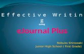 E journalplus実践結果（中1）