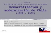 Historia de Chile 3° medio - Democratización y Modernización de Chile según Armando de Ramón (1920 - 1952)