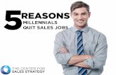 5 Reasons Millennials Quit Sales Jobs