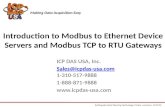 Introduction to Modbus to Ethernet Device Servers and Modbus TCP to RTU Gateways