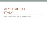 Art trip to Italy