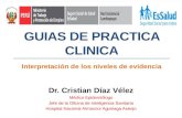 Guias de practica clinica. interpretacion niveles evidencia
