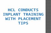 IN-Plant Training @ HCL cdc Velachery.