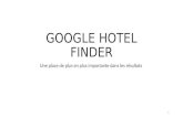 Google hotel finder une place de plus en plus importante