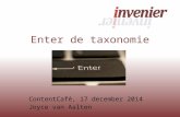 Joyce van Aalten | Enter de taxonomie ContentCafé #10