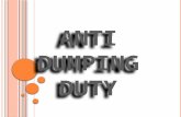 Anti dumping duty