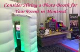 Consider hiring a photo booth for your event in montreal