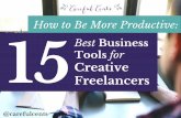 How to Be More Productive: 15 Best Business Tools for Creative Freelancers