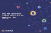 Joomla! Certification Extension Development Team - Call for Volunteers!