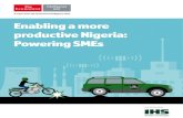 Enabling a more productive Nigeria: Powering SMEs