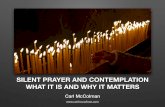 Silent Prayer and Contemplation