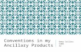 Conventions- Ancillary products