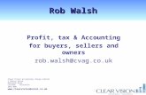 Profit, tax & accounting for buyers, sellers & owners