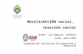 Movilización social    Iniciativas de Cooperación y Desarrollo