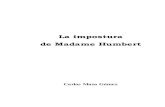 La impostura de Madame Humbert - Carlos Maza