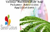 Colour Masterbatch And Polymer Additives Applications