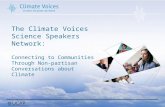 The Climate Voices Science Speakers Network: Connecting to Communities Through Non-partisan Conversations about Climate
