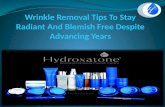 Wrinkle Removal Tips To Stay Radiant And Blemish Free Despite Advancing Years