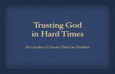 Trusting God in Tough Times