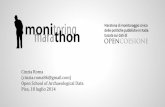 Presentazione su Monithon @Open School of Archaelogical Data Pisa