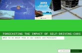 Self Driving Vehicles and Transport Forecasting Futura October13