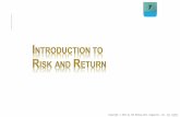 Introduction to risk and return