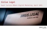 Juridische aspecten van digital marketing - gastles HoGent 28 april 2015