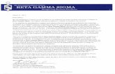 ECU Beta Gamma Sigma Award Letter