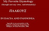 My Favorite Etymology: plakous in Dacia and Pannonia