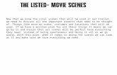 The Listed Movie Scene breakdown