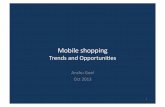 Mobile shopping - trends and opportunities