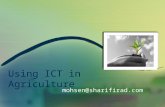 Using ICT in Agriculture استفاده از افناوری اطلاعات در کشاورزی