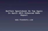 Betfair Sportsbook On Top Again In April 2015 Enhanced Odds Report